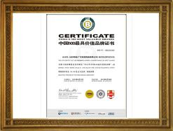 2012品牌500證書